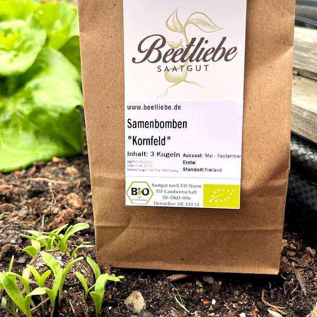 "Kornfeld" Samenbomben mit Bio Saatgut