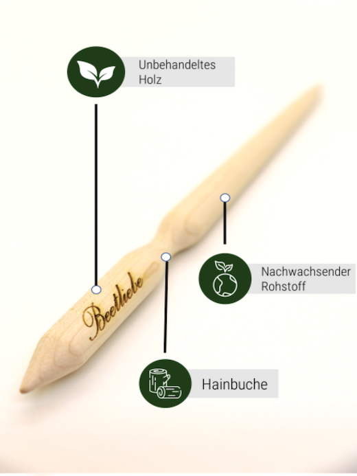 Pikierstab „Hainbuche“ - Pikierstab aus Holz