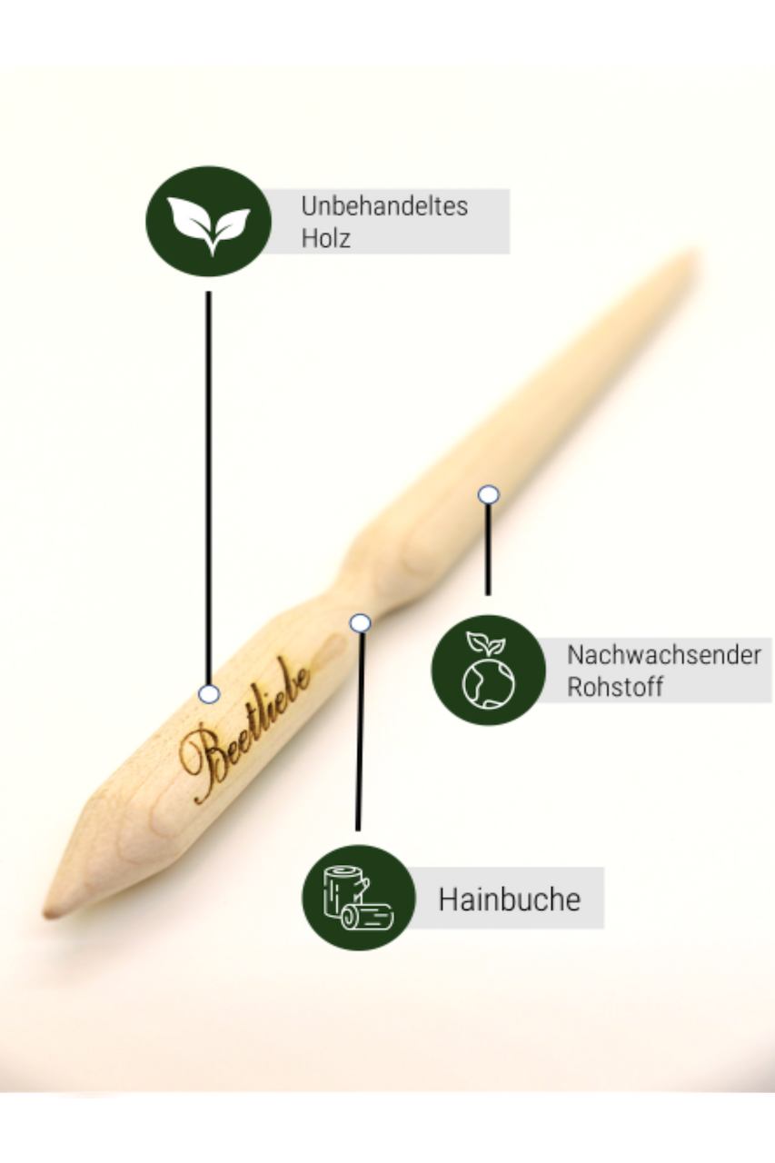 Pikierstab „Hainbuche“ - Pikierstab aus Holz