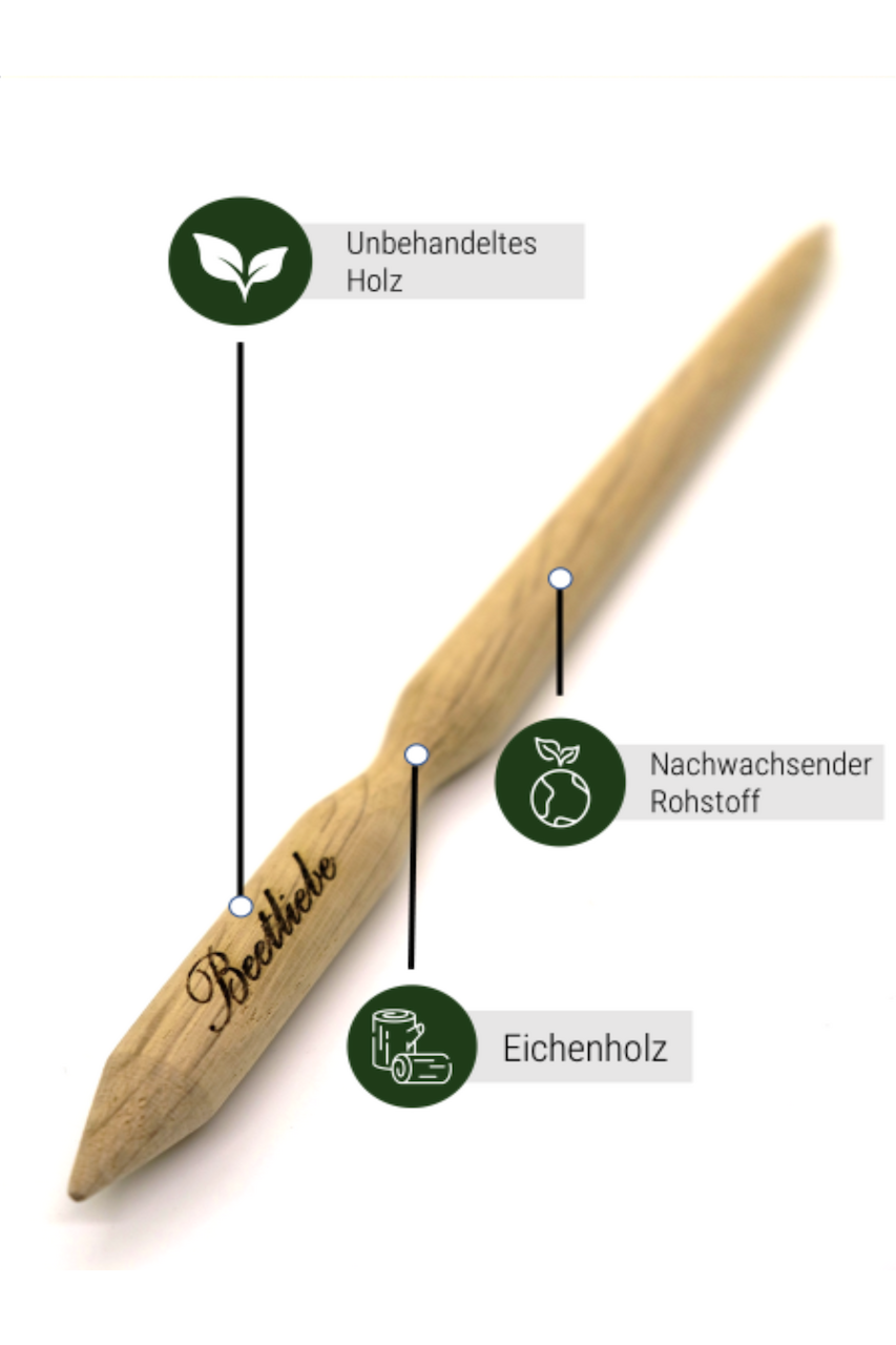 Pikierstab "Eiche" - Pikierstab aus Holz