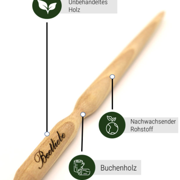 Pikierstab „Buche“ - Pikierstab aus Holz
