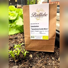 "Sonnenblume & wilde Möhre" Samenbomben mit Bio Saatgut
