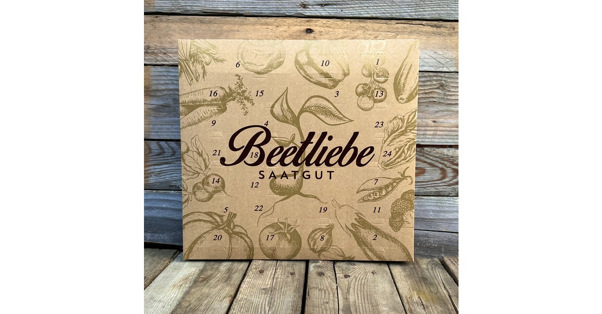 Gemsesamen Adventskalender 2025 kaufen  100% BIO | Beetliebe