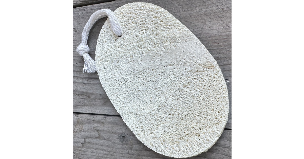 2x Luffa Abschminkpads Natur – 10 Cm, Pflanzliche Fasern, Für Gesichts-Peeling & Reinigung, Weiß