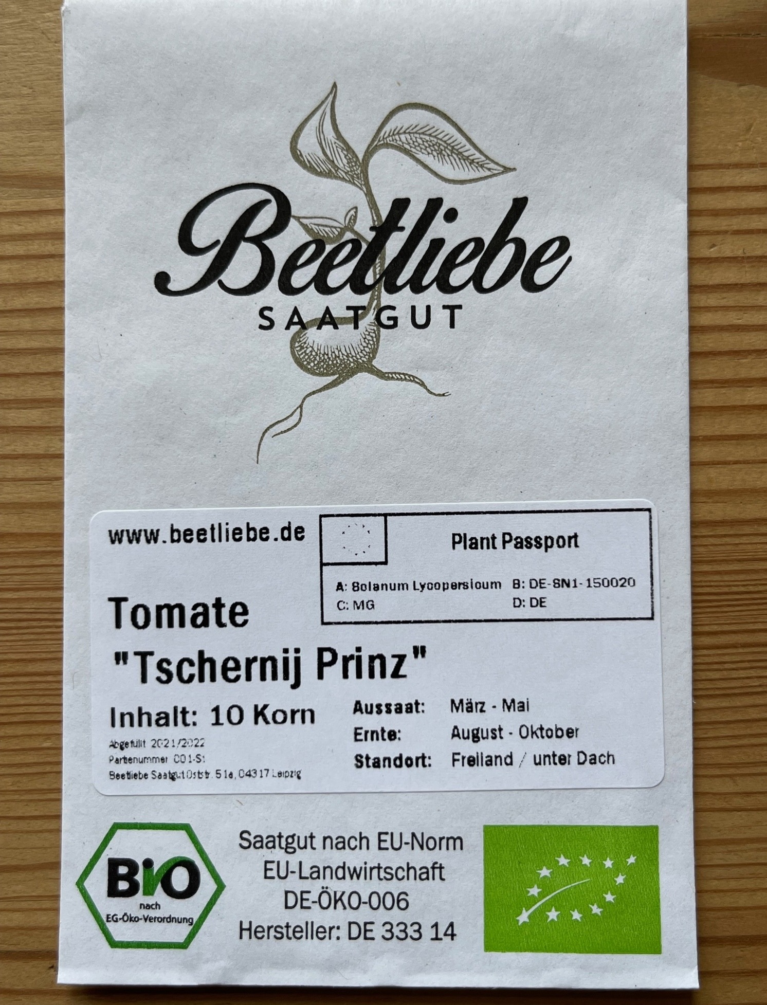 Verpackung mit EU-Passport