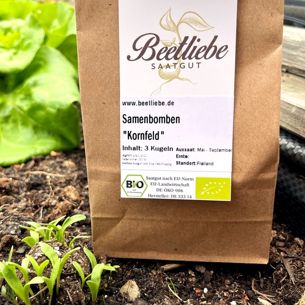 "Kornfeld" Samenbomben mit Bio Saatgut