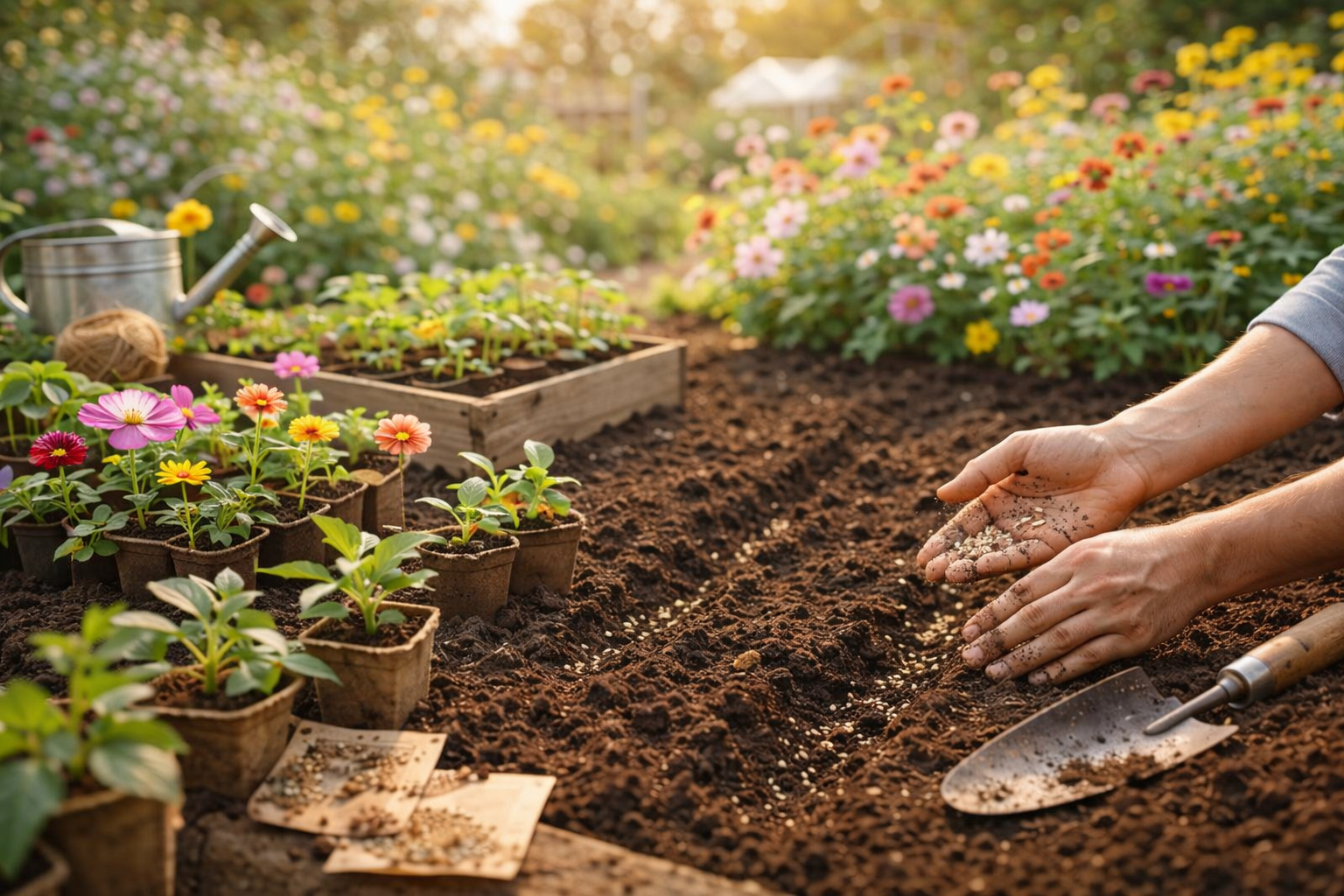 Gartenarbeit im Juni