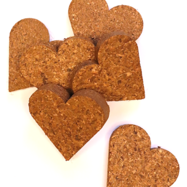 Kokos Quelltabletten in Herzform - Anzuchterde 55mm [torffrei]