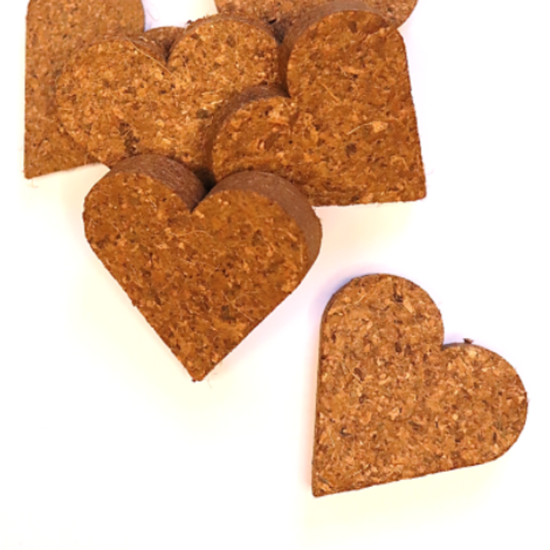 Kokos Quelltabletten in Herzform - Anzuchterde 55mm [torffrei]