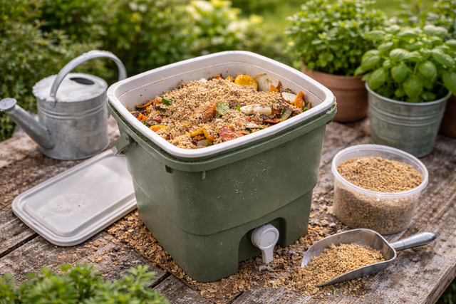 Bild von Bokashi selber machen: DIY-Eimer & Dünger für dein