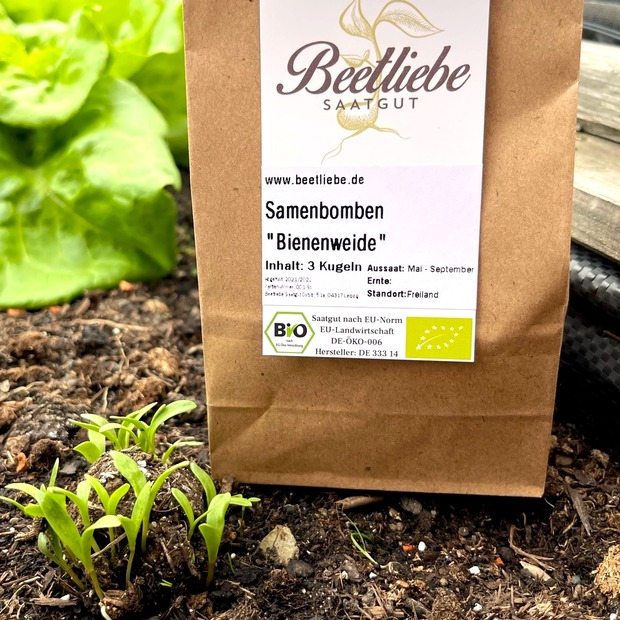 "Bienenweide" Samenbomben mit Bio Saatgut
