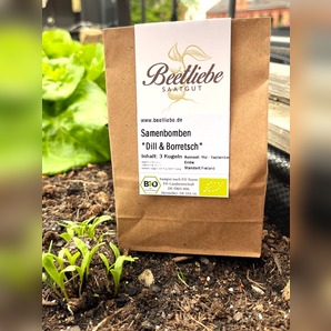 "Dill & Borretsch" Samenbomben mit Bio Saatgut