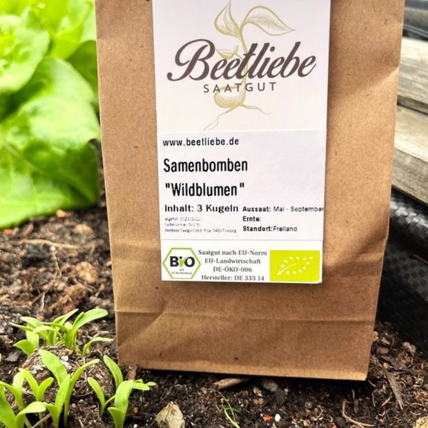 "Wildblumen" Samenbomben mit Bio Saatgut