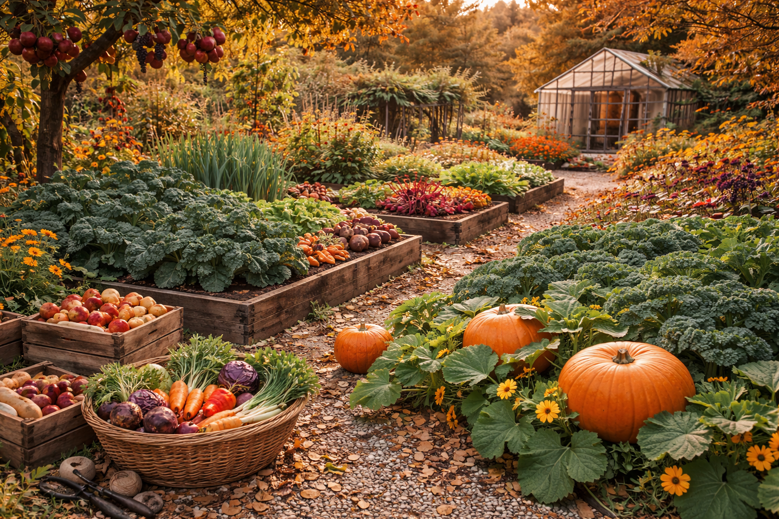 Herbstgarten im September