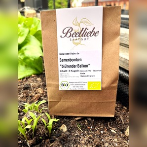 "blühender Balkon" Samenbomben mit Bio Saatgut