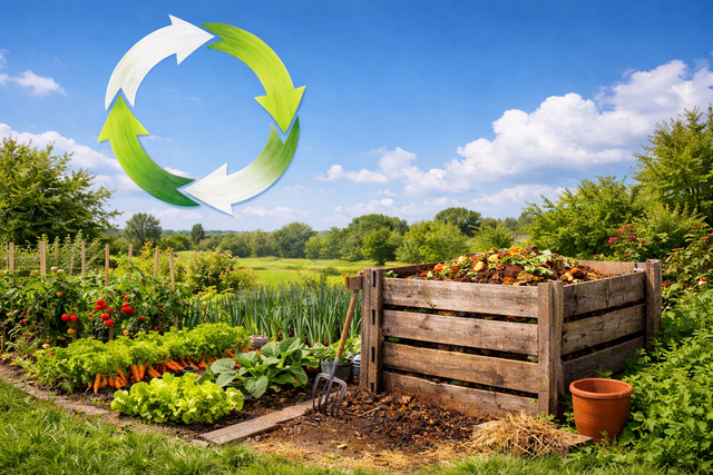 Organischer Kreislauf im Garten mit EM und Kompost