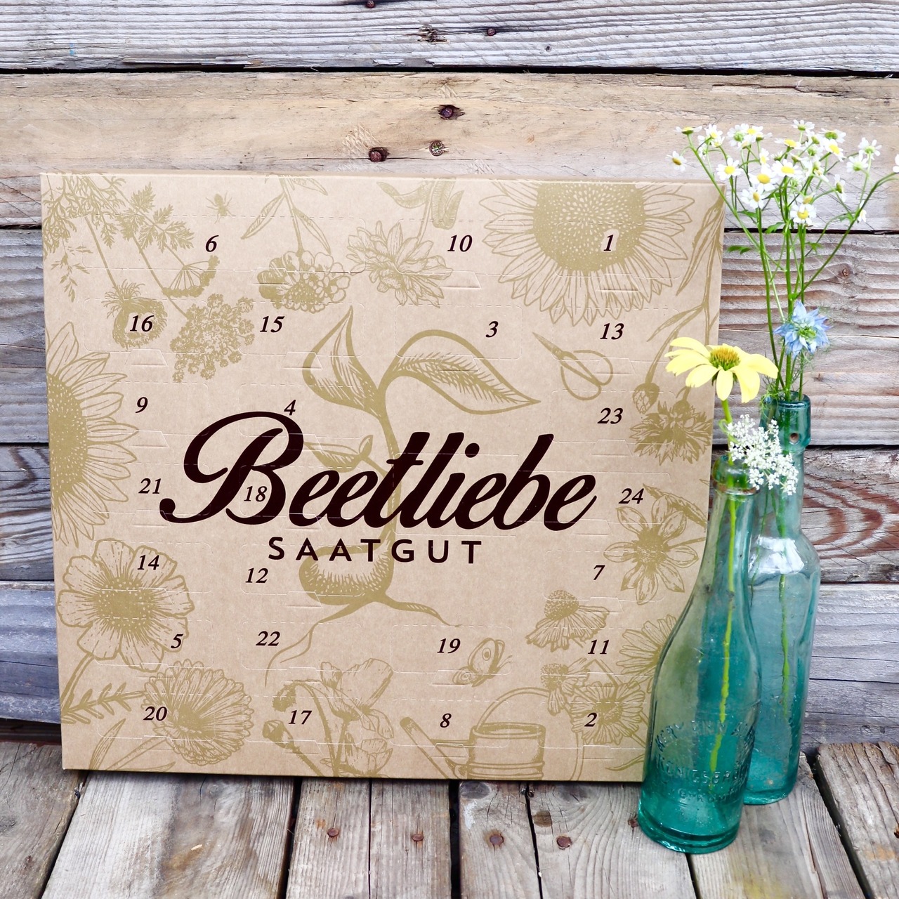 BIO Blumensamen Adventskalender 2025 (inkl. alter Sorten)